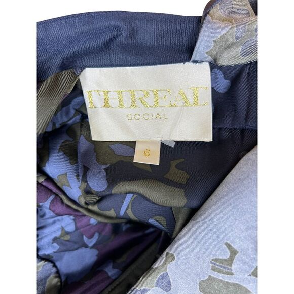 Thread Social Navy Dress With Pockets NWOT Size 6 - Picture 6 of 6